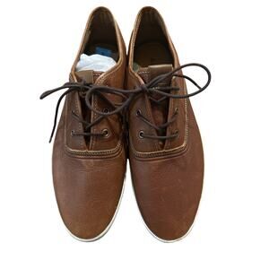 ⭐️ Men’s Aldo Brown Leather Lace Up Sneakers Size 12. Preppy Casual NWOB!